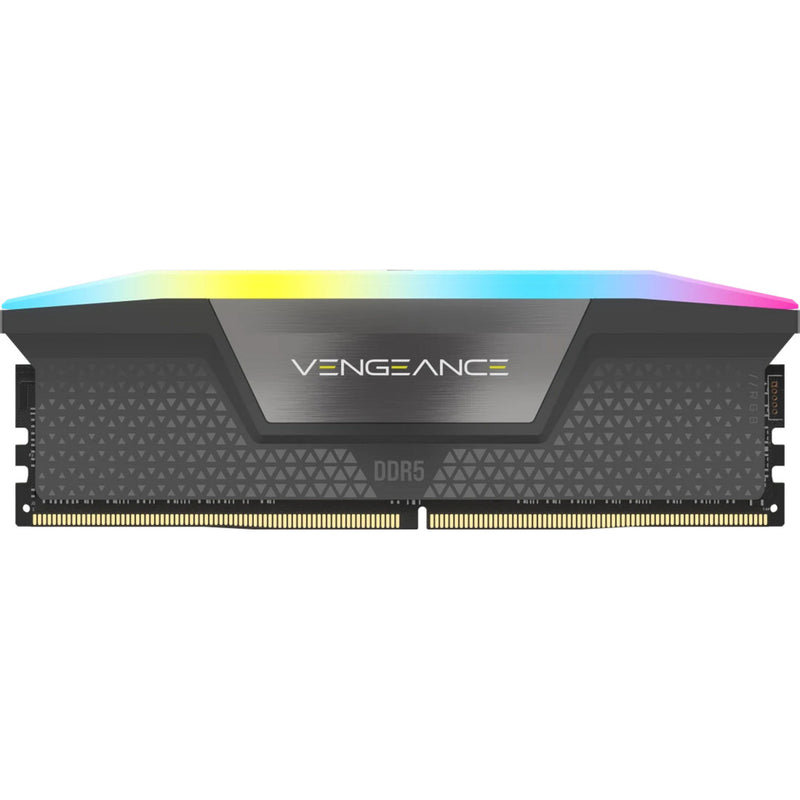 Afbeelding laden in galerijviewer, Corsair vengeance rgb 64 gb ddr5-5600 (2x 32 gb) werkgeheugen (grijs, cmh64gx5m2d5600z40, udimm, xmp, expo)
