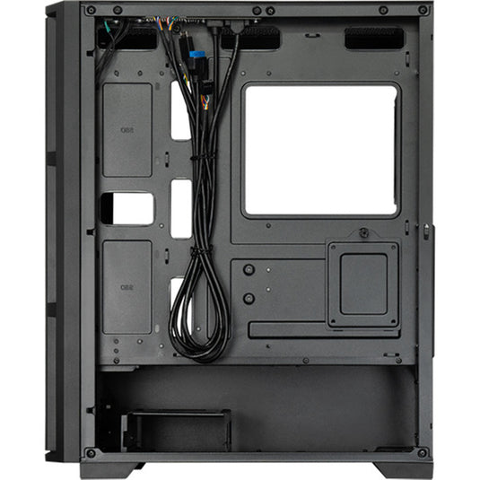 Chieftec pro midi q midi tower behuizing (zwart | 3x usb-a | 1x usb-c)