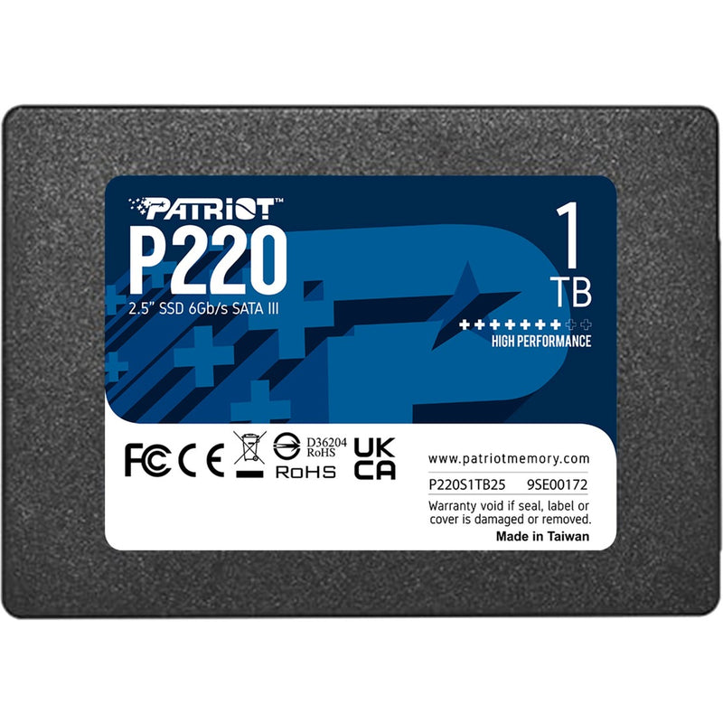 Afbeelding laden in galerijviewer, Patriot p220 1 tb ssd (zwart, sata iii 6 gb s)

