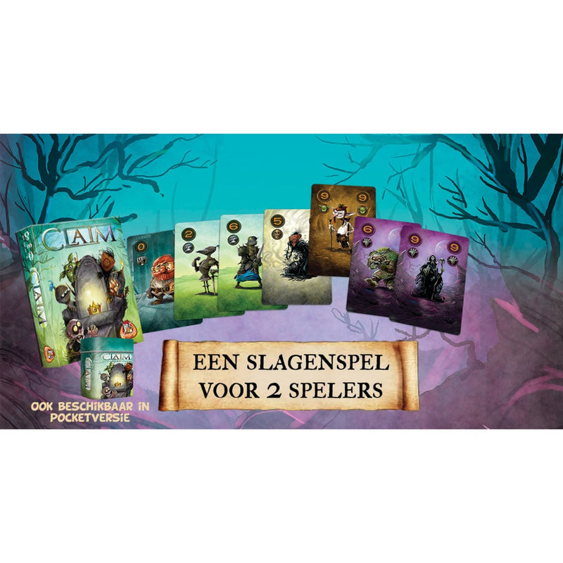 Afbeelding laden in galerijviewer, White goblin games claim kaartspel (nederlands, 2 spelers, 25 minuten, vanaf 10 jaar)
