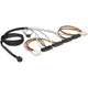 Delock mini sas hd sff-8643 naar 4x sas sff-8482 + 2x 4-pin 5,25 adapterkabel (zwart, 1 meter)