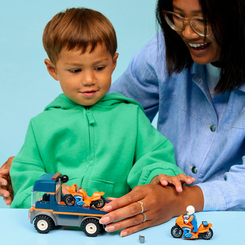 Afbeelding laden in galerijviewer, Lego city 60491 transportwagen voor motoren
