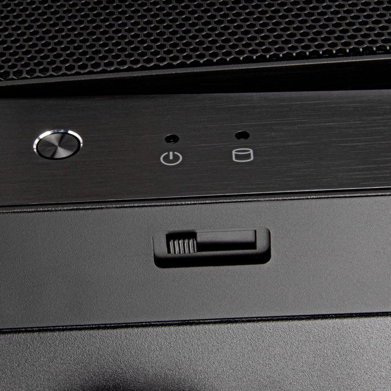 Afbeelding laden in galerijviewer, Silverstone sst-gd11b htpc behuizing (zwart | 2x usb-a | 1x usb-c)
