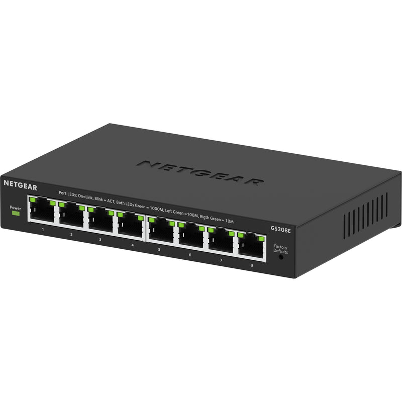 Afbeelding laden in galerijviewer, Netgear 8-poorts gigabit ethernet plus-switch (gs308ev4) (zwart)
