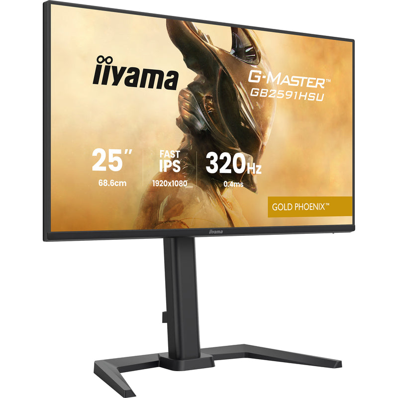 Afbeelding laden in galerijviewer, Iiyama g-master gold phoenix gb2591hsu-b1 24.5 gaming monitor (zwart (mat), 320 hz, hdmi, displayport, usb, audio)
