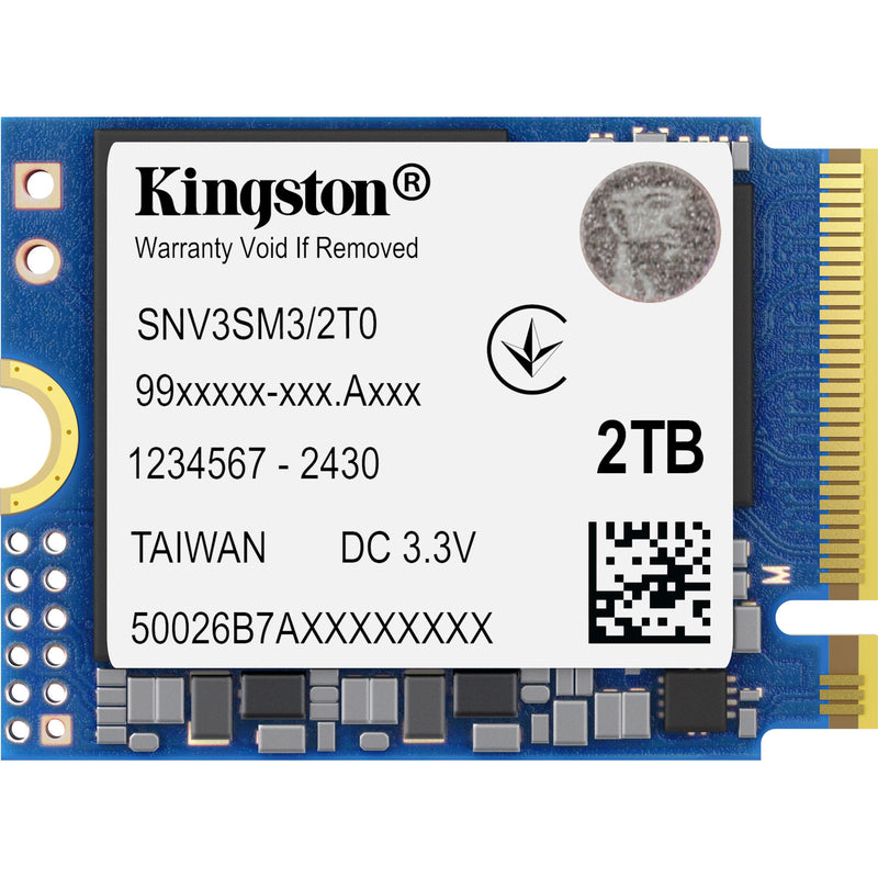 Afbeelding laden in galerijviewer, Kingston nv3 2 tb ssd (pcie 4.0 x4, nvme, m.2 2230)
