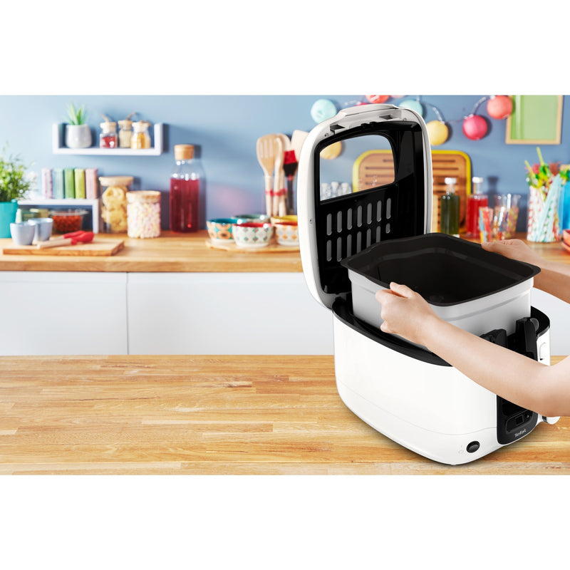 Afbeelding laden in galerijviewer, Tefal super uno fr3140 frituurpan (wit zwart, 2,2 liter)
