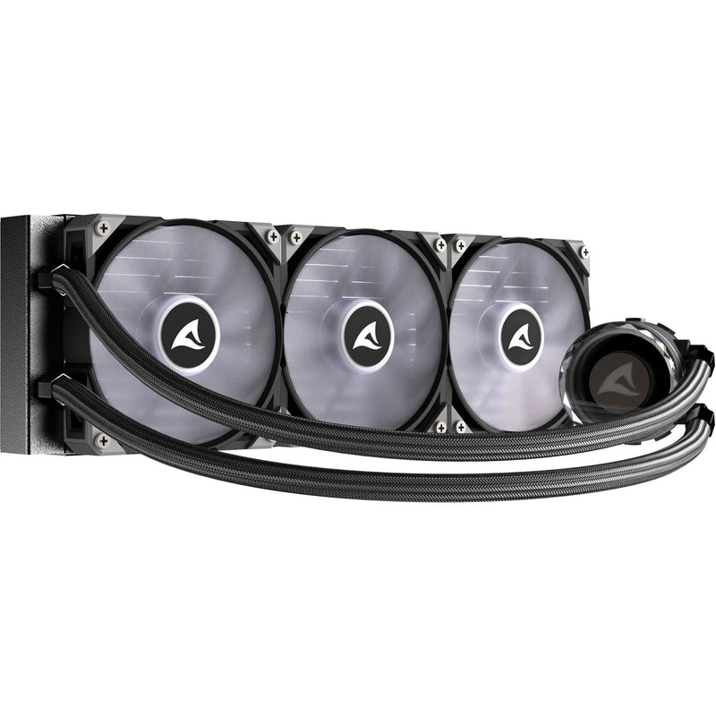 Afbeelding laden in galerijviewer, Sharkoon s90 rgb waterkoeling (zwart, 4-pins pwm fan-connector)
