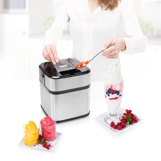 Princess 282605 ice cream maker ijsmachine (roestvrij staal zwart, 1,5 liter)