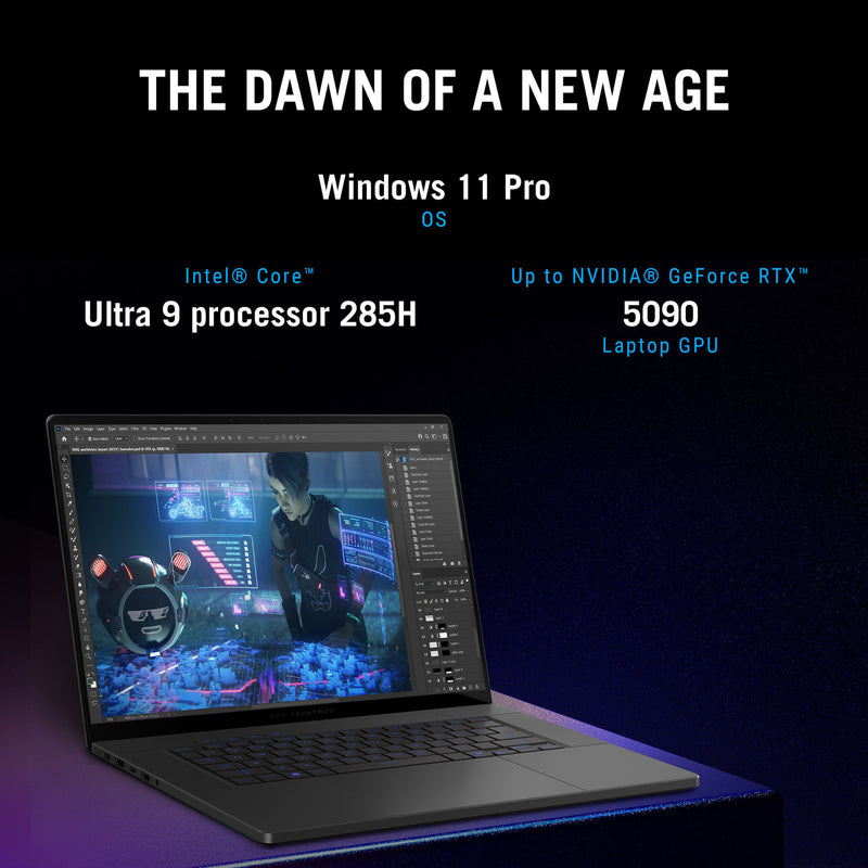 Afbeelding laden in galerijviewer, Asus rog zephyrus g16 gu605cp-qr103w 16 gaming laptop (grijs | core ultra 9 285h | rtx 5070 | 32 gb | 2 tb ssd)
