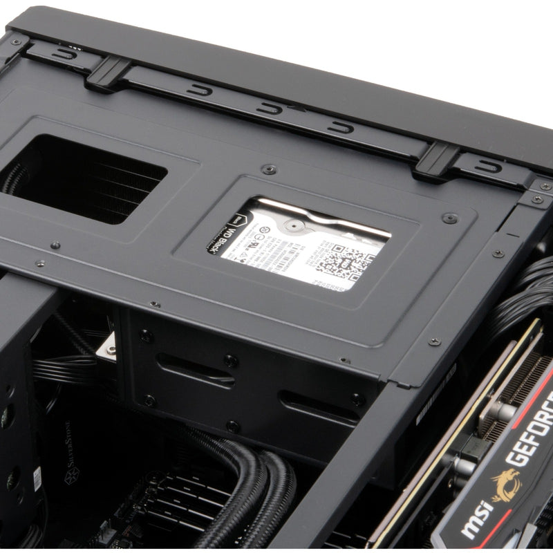 Afbeelding laden in galerijviewer, Silverstone sst-gd11b htpc behuizing (zwart | 2x usb-a | 1x usb-c)
