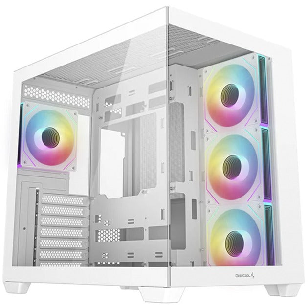 Afbeelding laden in galerijviewer, Deepcool cg530 4f midi tower behuizing (wit | 2x usb-a | 1x usb-c | rgb | tempered glass)
