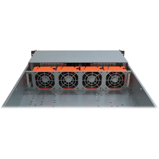 Inter-tech ipc 2u-20255 rack behuizing (zwart | 2x usb-a)