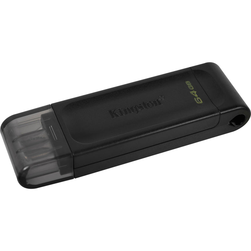 Afbeelding laden in galerijviewer, Kingston datatraveler 70 64 gb usb-stick (zwart, dt70 64gb, usb-c 3.2 gen 1)
