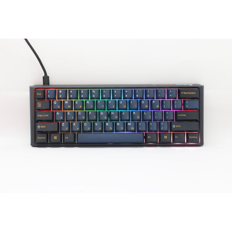 Afbeelding laden in galerijviewer, Ducky one 3 pro mini rgb mechanisch gaming toetsenbord (zwart, us lay-out (qwerty), cherry mx2a speed silver, 60%, rgb led, double-shot pbt, quack mechanics, hot swap)
