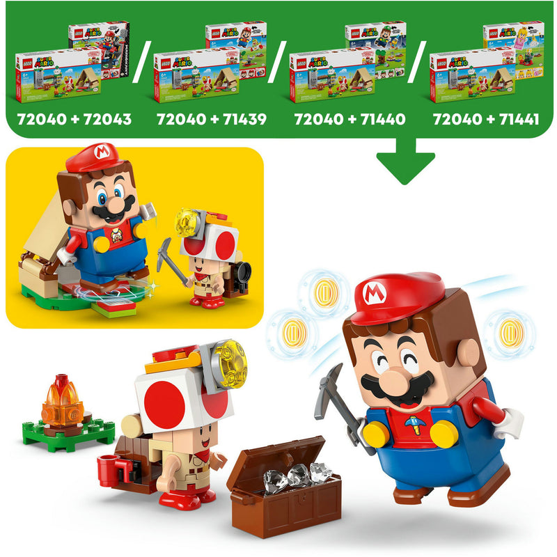 Afbeelding laden in galerijviewer, Lego super mario - toad-baas' kampeerplaats constructiespeelgoed (72040)
