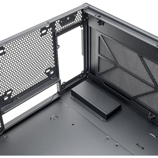 Silverstone crown 04 htpc behuizing (donkergrijs | 4x usb-a | 1x usb-c)
