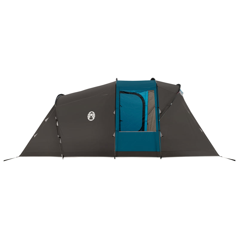Afbeelding laden in galerijviewer, Coleman vespucci 4 tent - 4 persoons tunneltent – uv guard spf50 zonbescherming – ventilatie – geïntegreerd grondzeil - grijs blauw
