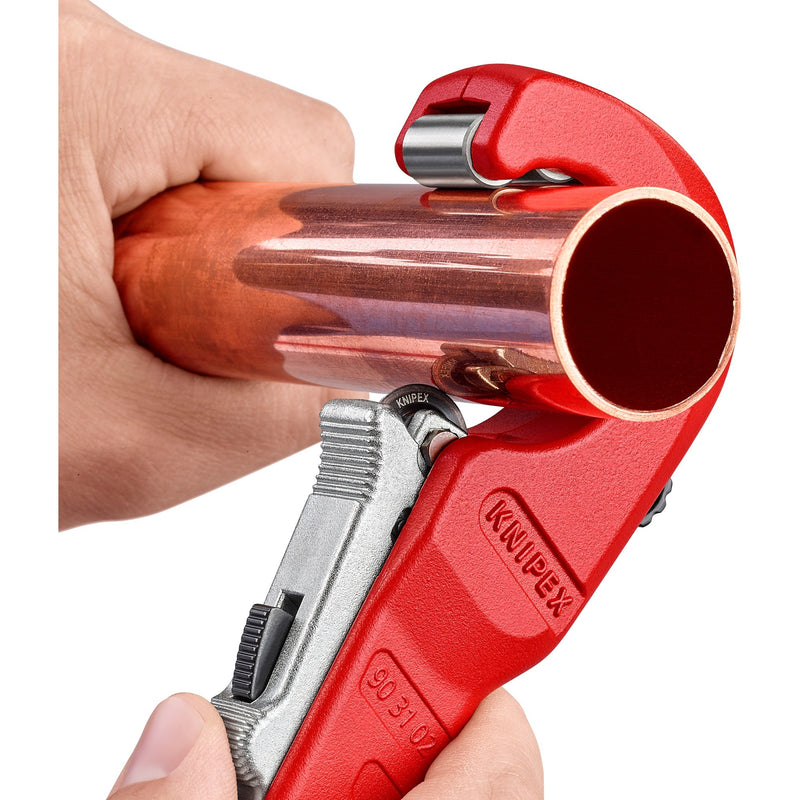 Afbeelding laden in galerijviewer, Knipex buissnijder tubix 90 31 02 bk pijpsnijder (rood, ø 6 - 35mm)
