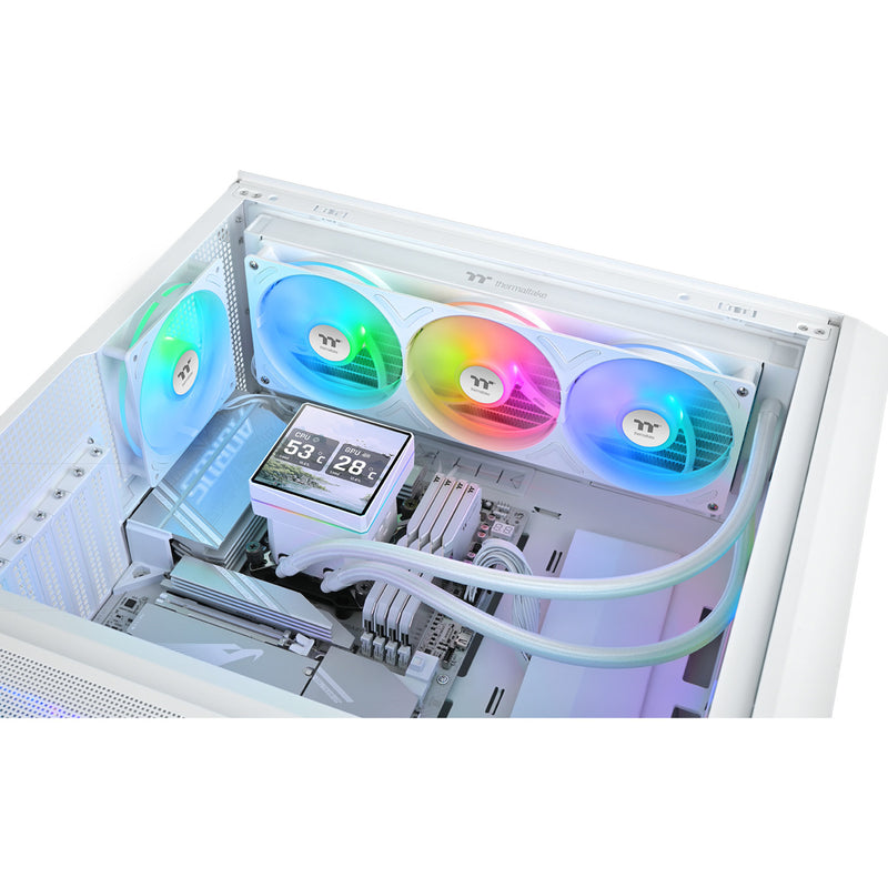 Afbeelding laden in galerijviewer, Thermaltake th360 v3 ultra argb sync aio liquid cooler - snow edition waterkoeling (wit)
