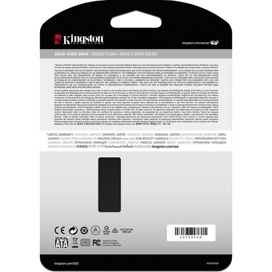 Kingston kc600 256 gb ssd (zwart, skc600 256g, sata 600)