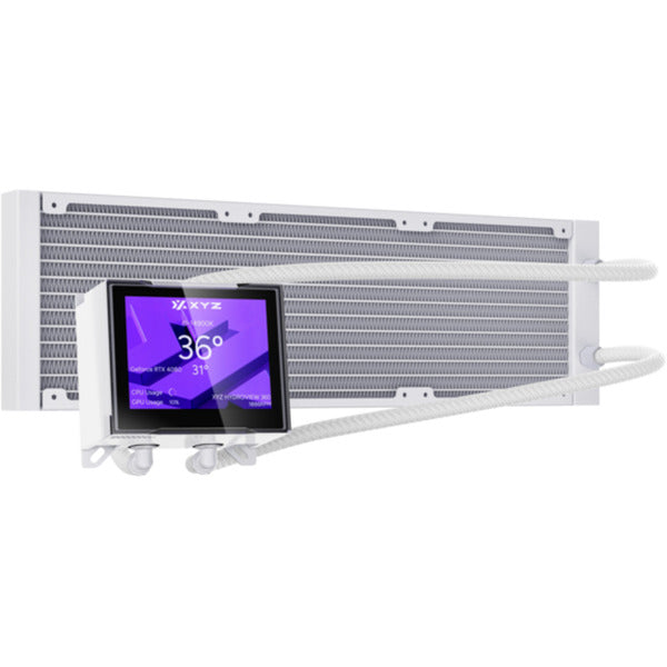 Afbeelding laden in galerijviewer, Xyz pc gear hydroview aio 360 waterkoeling (wit, argb, pwm)
