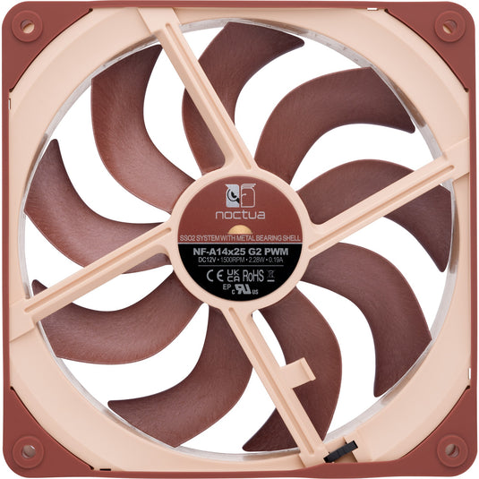 Noctua nf-a14x25 g2 pwm case fan (bruin, 140 x 140 x 25 mm)