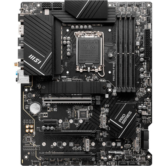 Msi pro z790-p wifi socket 1700 moederbord (zwart, raid, 2.5 gb-lan, wi-fi 6e, bt, sound, atx)