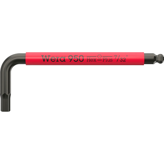 Wera 950 9 hex-plus multicolour imperial 3 stiftsleutelset, blacklaser (zwart, 9‑delig)