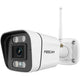 Foscam v5p, 3k 5mp dual-band wifi camera met geluid- en lichtalarm (wit)