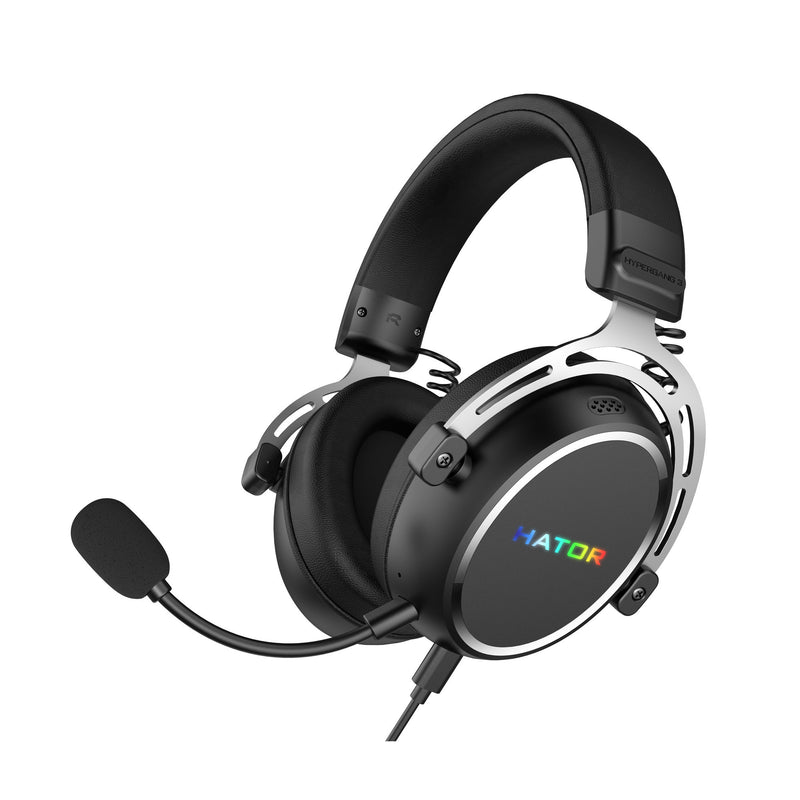 Afbeelding laden in galerijviewer, Hator hypergang 3 usb over-ear gaming headset (zwart, rgb, 7.1 virtual surround, usb bluetooth)
