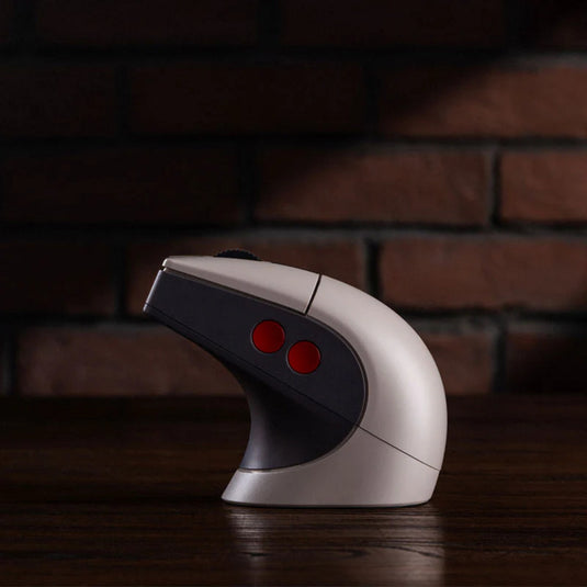 8bitdo retro r8 mouse - n edition (grijs rood, 50 - 26000 dpi, bluetooth usb-c 2.4 ghz)