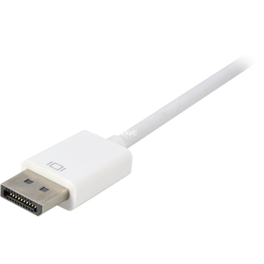Sharkoon displayport 1.2 > dvi24+1 kabel (wit, 0,15 meter)