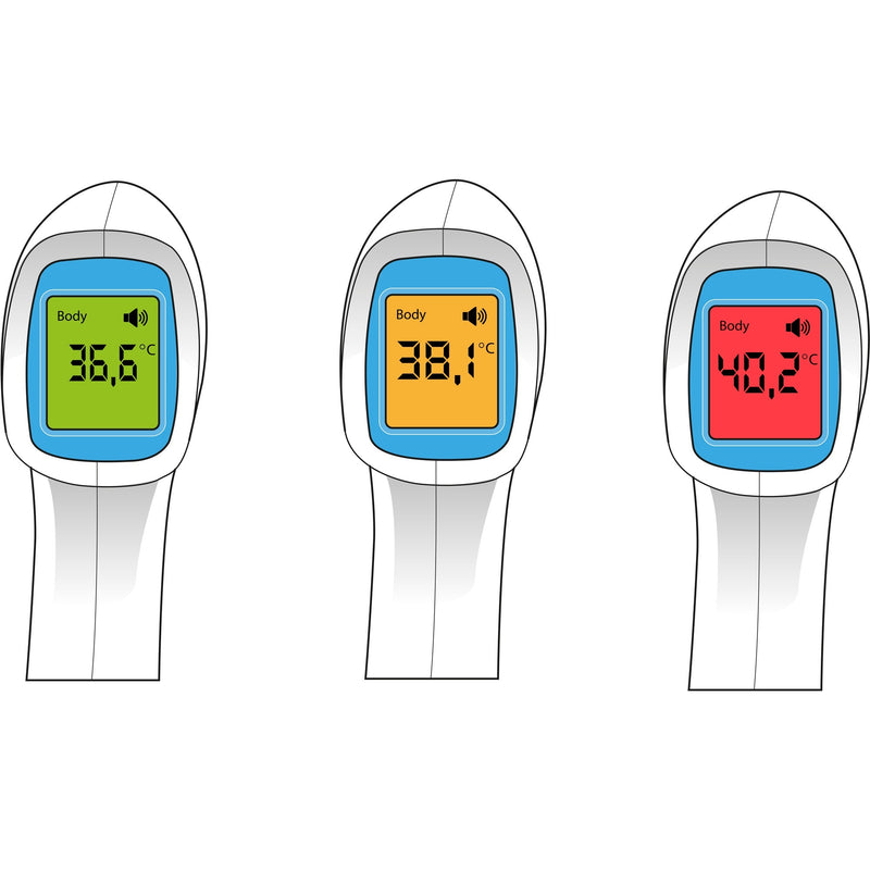 Afbeelding laden in galerijviewer, Grundig infrarood koortsthermometer (wit lichtblauw)
