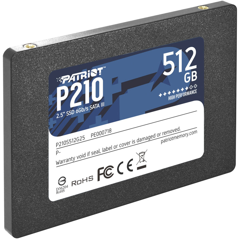 Afbeelding laden in galerijviewer, Patriot p210, 512 gb ssd (zwart, p210s512g25, sata iii)
