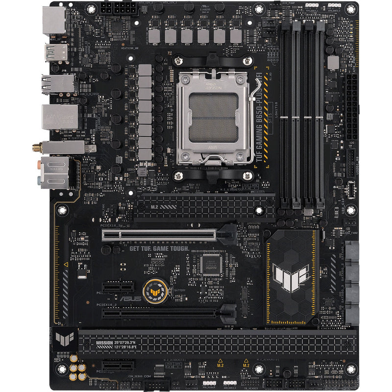 Afbeelding laden in galerijviewer, Asus tuf gaming b650-plus wifi socket am5 moederbord (zwart lichtoranje, raid, 2.5gb-lan, wi-fi 6, bt 5.2, sound, atx)
