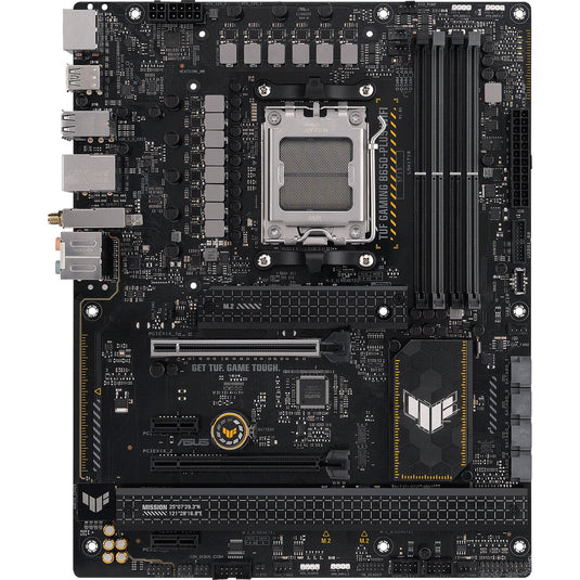 Asus tuf gaming b650-plus wifi socket am5 moederbord (zwart lichtoranje, raid, 2.5gb-lan, wi-fi 6, bt 5.2, sound, atx)