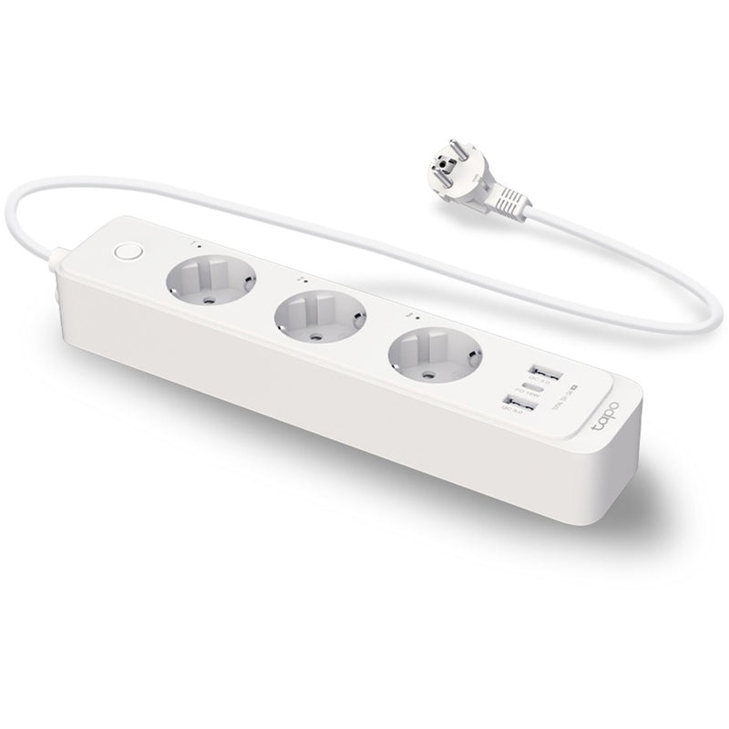 Afbeelding laden in galerijviewer, Tp-link tapo p300 smart wifi-stekkerdoos (wit, 2x usb-a, 1x usb-c, wifi, bluetooth 4.2)
