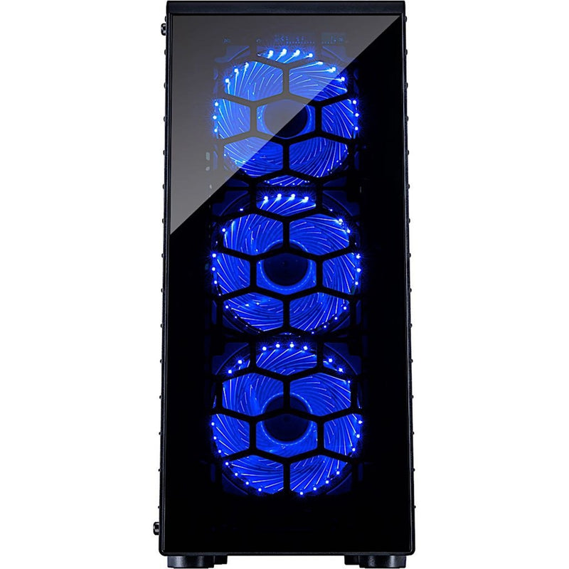 Afbeelding laden in galerijviewer, Inter-tech cxc2 midi tower behuizing (zwart | 3x usb-a | window)
