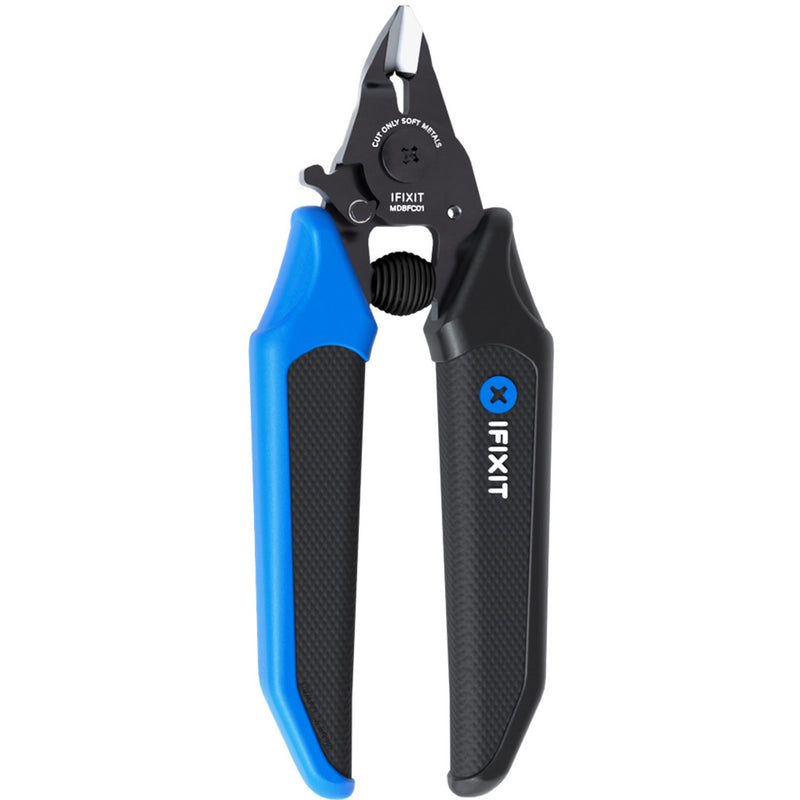Afbeelding laden in galerijviewer, Ifixit mandible flush cutters kniptang (zwart blauw)
