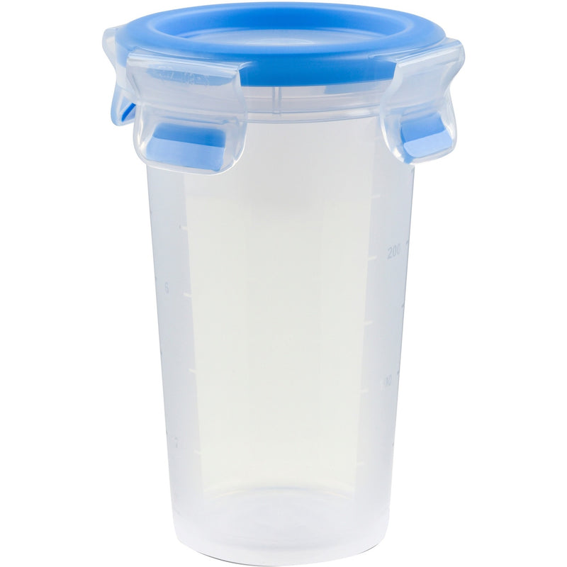 Afbeelding laden in galerijviewer, Emsa clip close vershoudbakje 0,35 l beker (transparant blauw, rond, ø 9,2cm)
