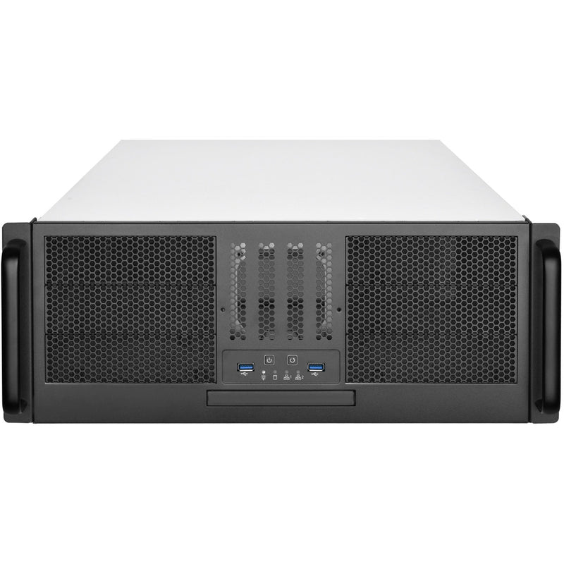Afbeelding laden in galerijviewer, Silverstone rm41-506 rack behuizing (zwart | 2x usb-a 3.2 (5 gbit s))
