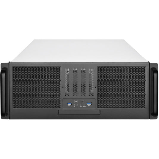 Silverstone rm41-506 rack behuizing (zwart | 2x usb-a 3.2 (5 gbit s))