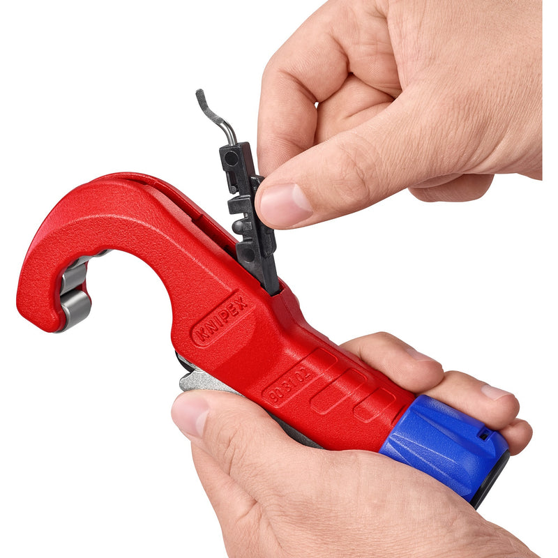 Afbeelding laden in galerijviewer, Knipex buissnijder tubix 90 31 02 bk pijpsnijder (rood, ø 6 - 35mm)
