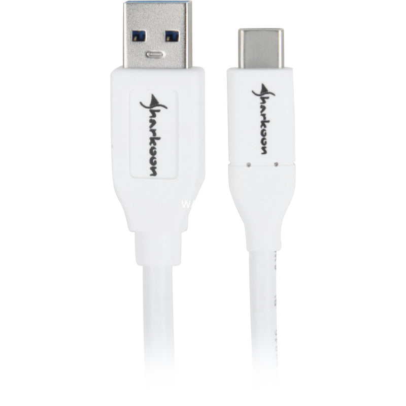 Afbeelding laden in galerijviewer, Sharkoon usb-a 3.2 > usb-c kabel (wit, 0,5 meter )
