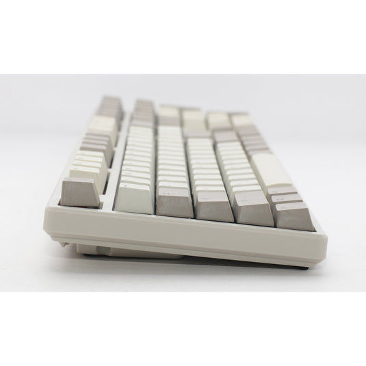 Ducky origin vintage mechanisch toetsenbord (grijs, us lay-out (qwerty), cherry mx red, 100%, hot swap, pbt double-shot keycaps)