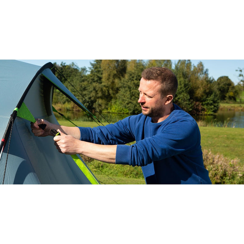 Afbeelding laden in galerijviewer, Coleman meadowood 4l tent – tent 4 persoons – verduisterende tent - grijs blauw
