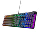 Trust gxt 866 torix mechanisch gaming toetsenbord (zwart, us lay-out (qwerty), huano red, 100%, rgb)