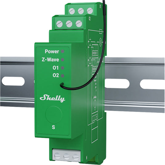 Shelly wave pro dimmer 2pm (groen)