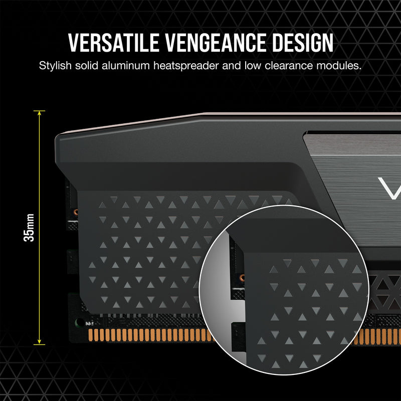 Afbeelding laden in galerijviewer, Corsair vengeance 32 gb ddr5-6000 (2x 16 gb) werkgeheugen (zwart, cmk32gx5m2b6000c30, xmp 3.0)
